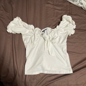 Shein white off the shoulder top